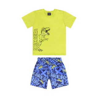 Conjunto com Camiseta e Bermuda para Menino Guloseima em Oferta na Shopee