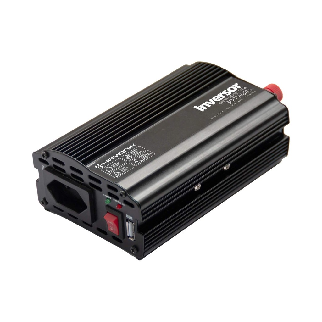 Inversor de Onda Modificada MSW1103 300W 12V/127V USB Hayonik - 0000084823 — imagem 2 de 2