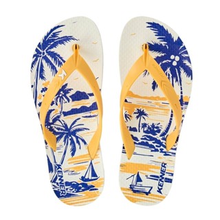 Chinelo Infantil Kenner Summer Tropicos Kids - Azul e Amarelo em Oferta na Shopee