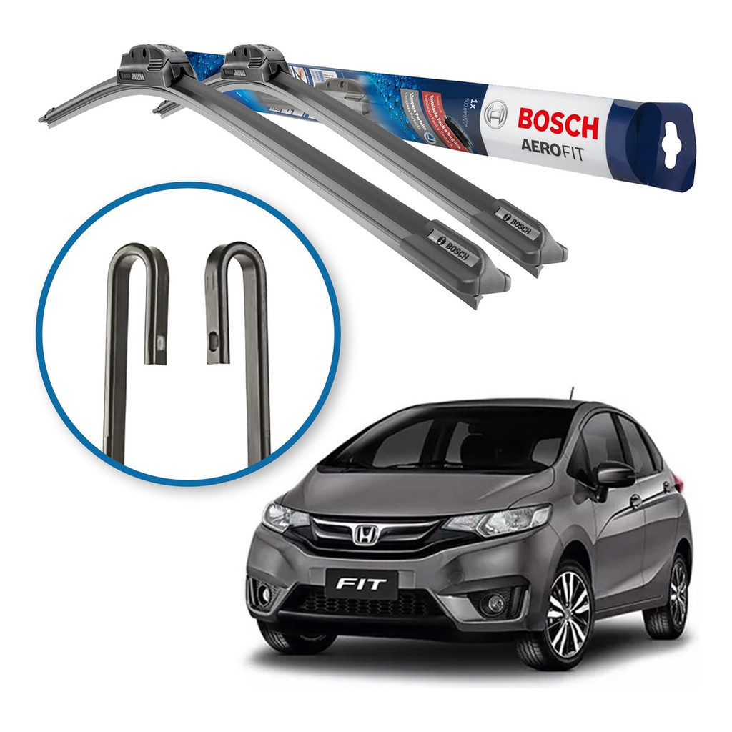 Palheta Limpador Parabrisa Original Bosch Honda Fit 2015 a 2017 em Oferta na Shopee
