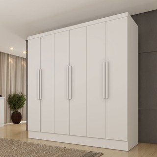 Guarda-Roupa Casal Bariloche 6 Portas 4 Gavetas - Tcil Móveis em Oferta na Shopee