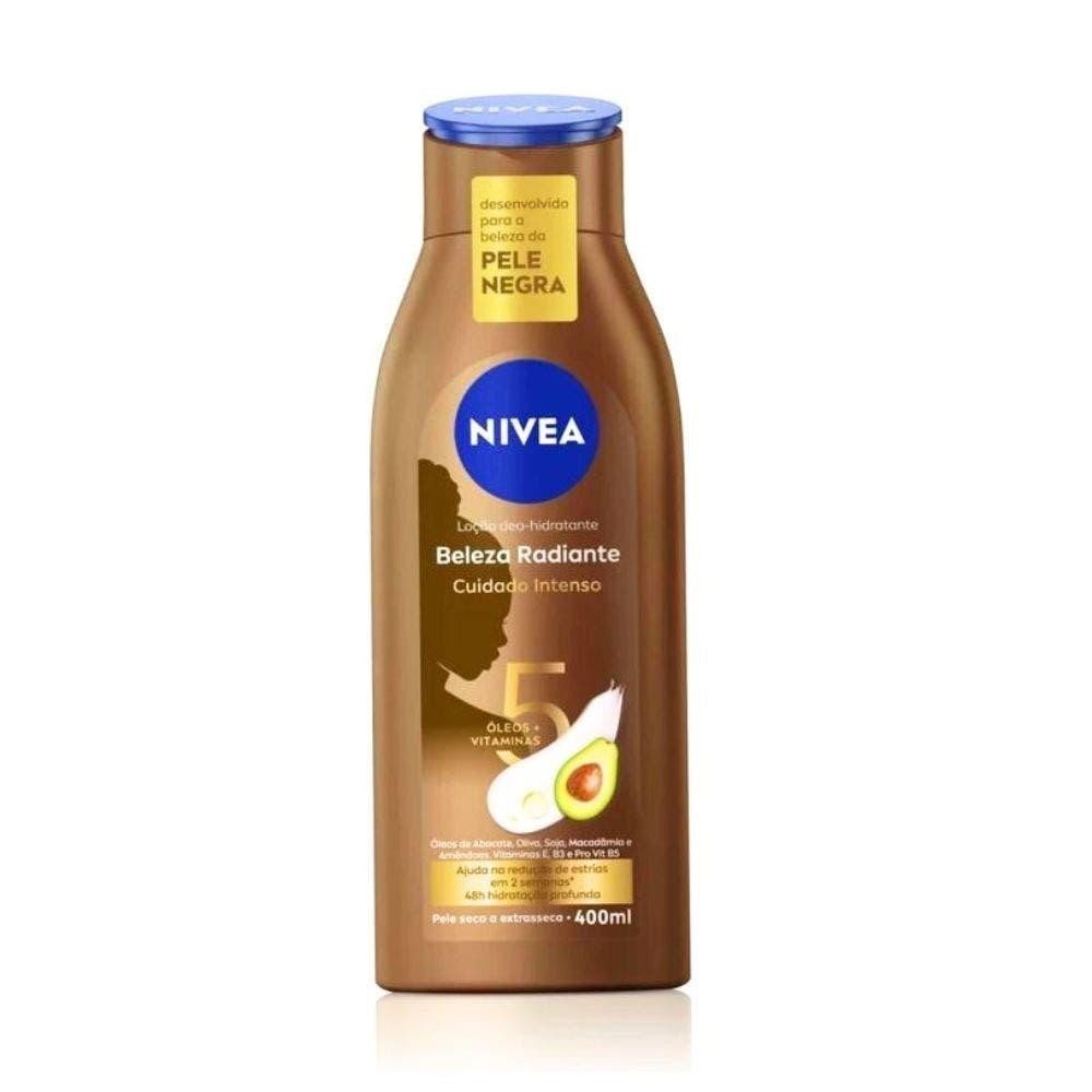 Loção Hidratante Corpo Nivea Beleza Radiante Pele Negra Cuidado Intenso 400ml em Oferta na Shopee