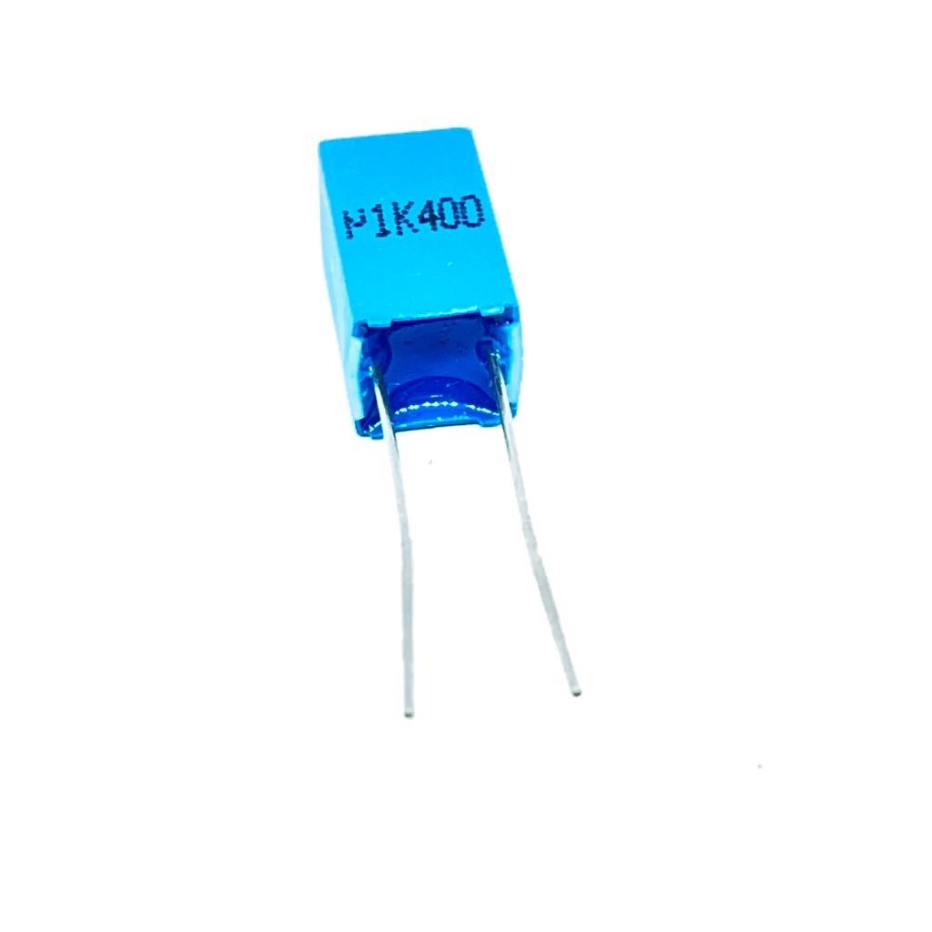 KIT COM 10 PEÇAS - CAPACITOR POLIESTER 100K 400V 5MM ("ATG") EPCOS (100NF 0,1UF)