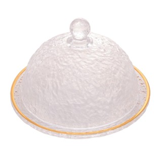 Quiejeira Lyor Petra de Cristal com Fio de Ouro 19,5cm