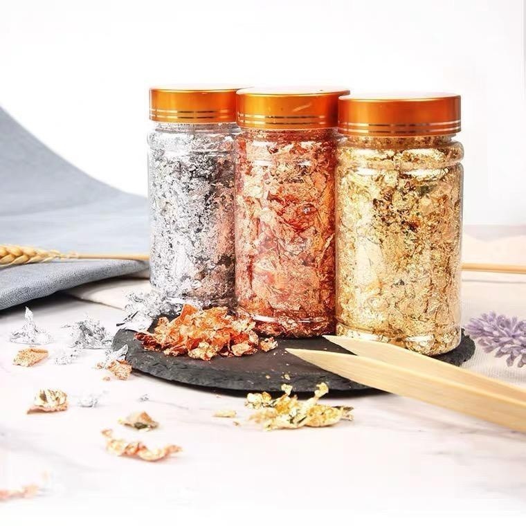 Folha de Ouro Dourada ,Rose Gold, Prata para Decoração Unhas em Oferta na Shopee