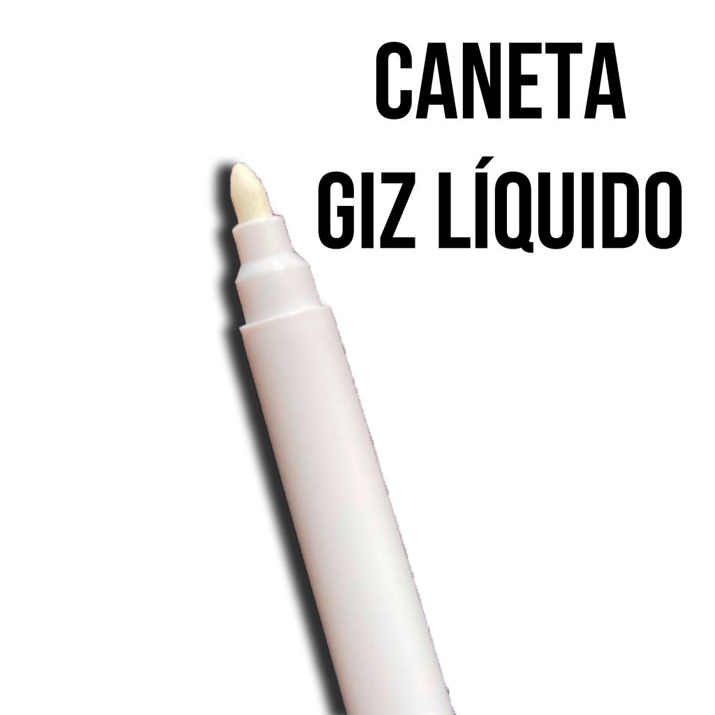 Caneta Branca de Giz Líquido Personalização Etiquetas de Temperos e Muito mais Envio Imediato em Oferta na Shopee