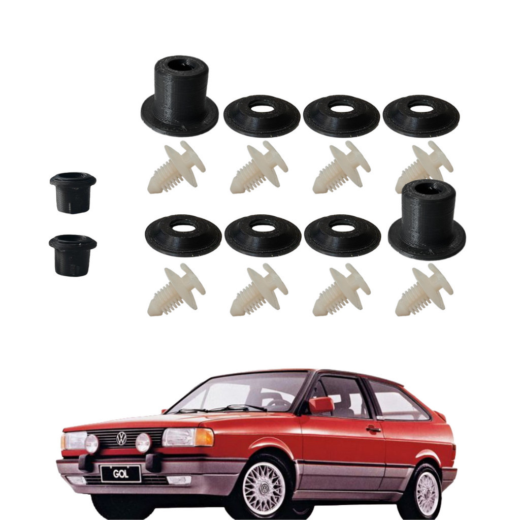 Kit Suporte Presilha Restauro Ombreira Gol Gts Gti Voyage Sport + Grampos