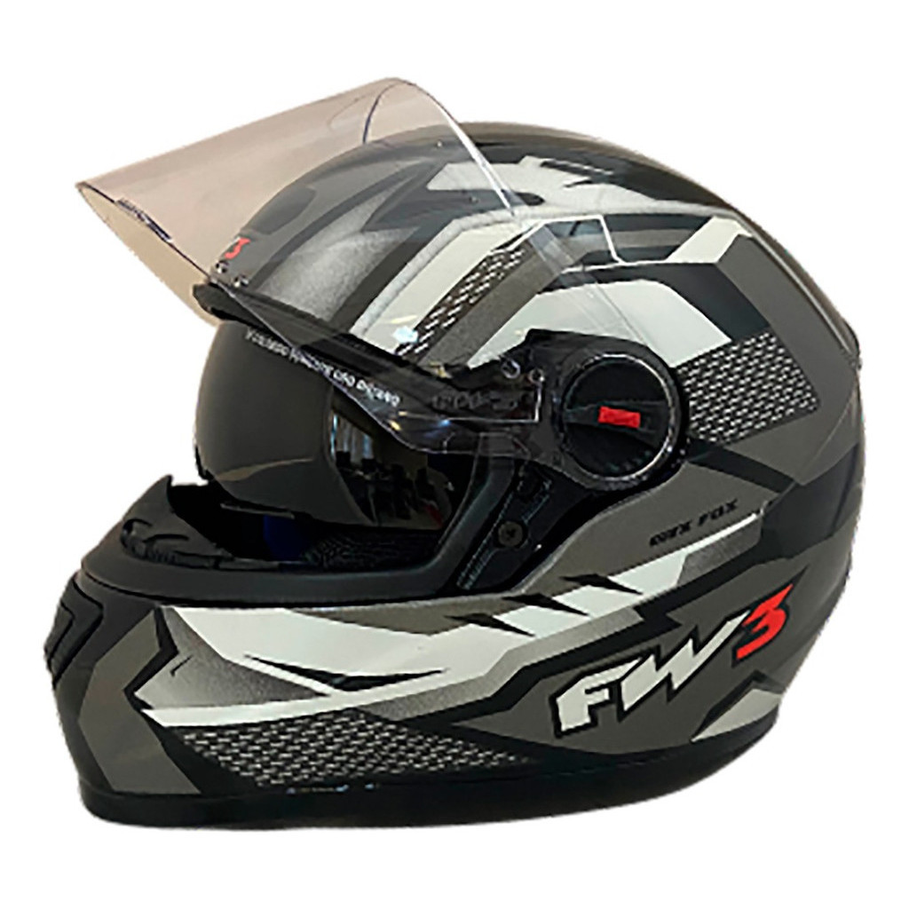 CAPACETE FW3 GTX FOX GRAFITE 56 em Oferta na Shopee