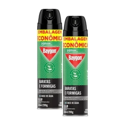Kit 2 Inseticida Aerossol Baygon à Base de Água 360ml
