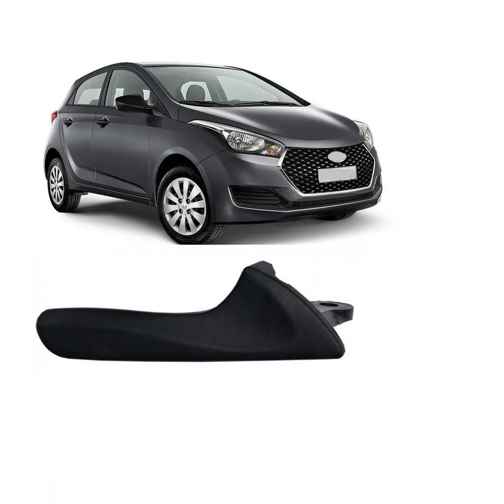 MACANETA INTERNA HB20 2012 A 2014 PORTA DIANTEIRA/ TRASEIRA PRETA LADO DIREITO