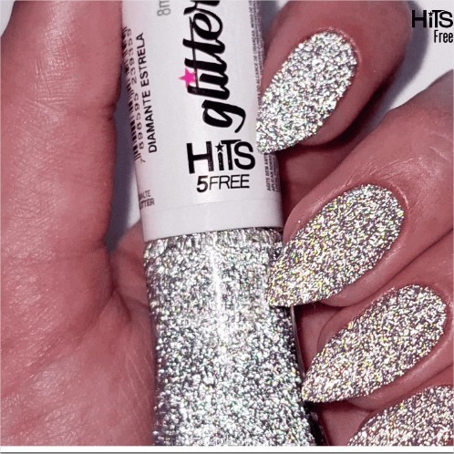 Esmalte Hits Diamante Estrela - Glitters Reflexivos