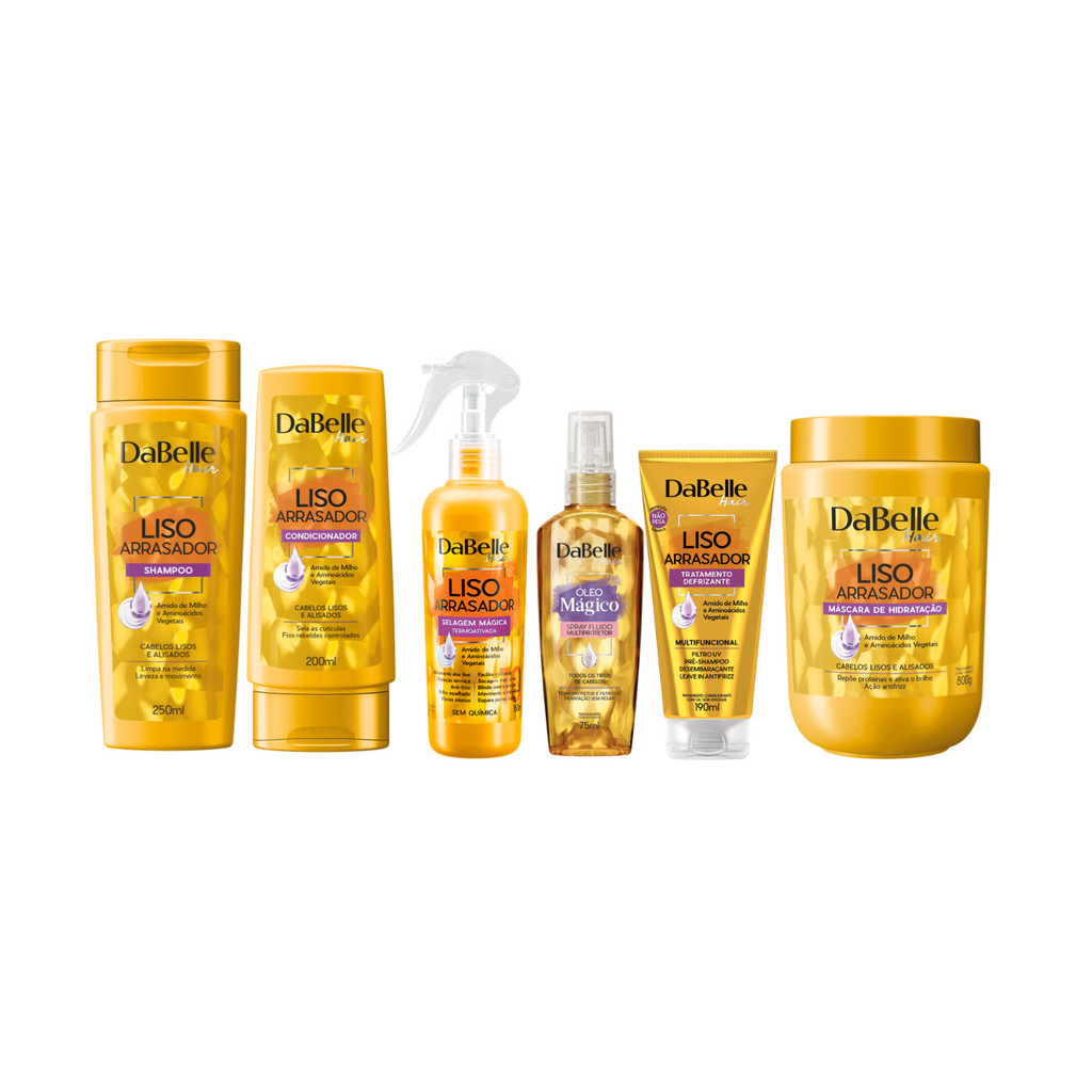 Dabelle Liso Arrasador Kit 2 ( 6 Produtos )