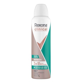 Desodorante Rexona Clinical Aerosol Refresh 96h +Controle de Odor 150ml