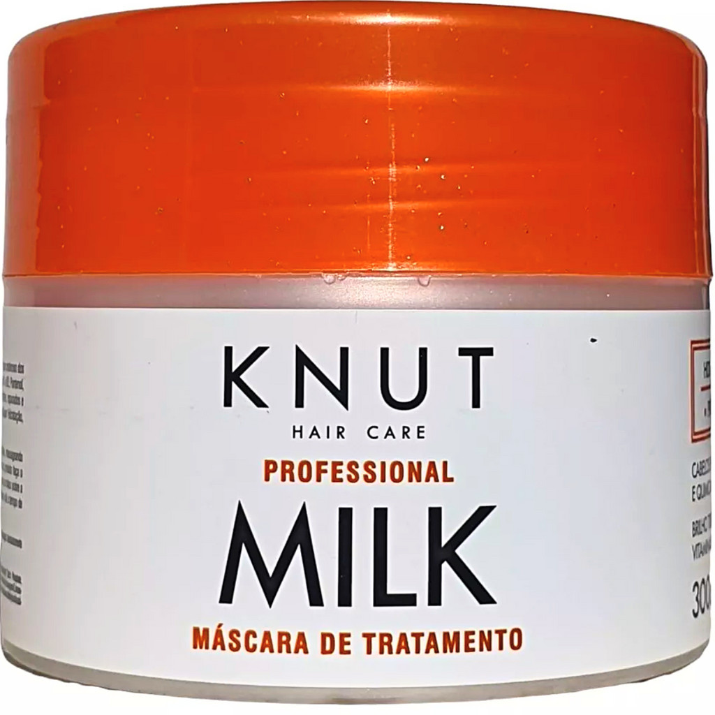 Knut Milk Mascara 250g Máscara de tratamento para cabelos enfraquecidos quimicamente tratados fortalece promove brilho t