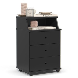 Mesa de Cabeceira Quarto Luxo New com 3 Gavetas em Oferta na Shopee