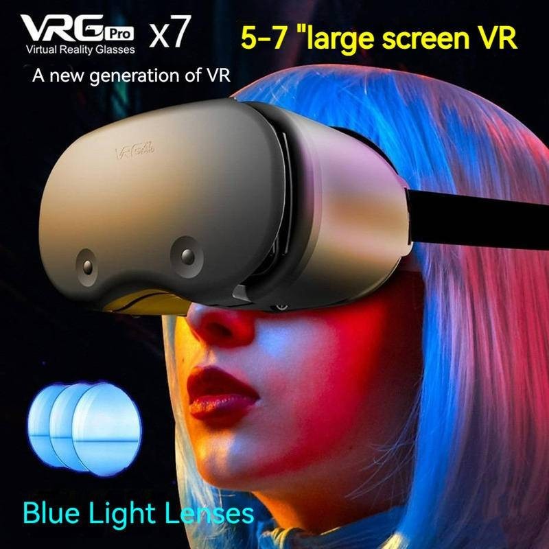 VRGPRO X7 VR Óculos 3D De Realidade Virtual Fone De Ouvido Para Smartphones De 5,0 A 7,0 Polegadas Tela Cheia Visual Wide-Angle