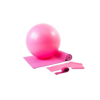 Kit yoga/pilates rosa 500101