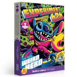 QUEBRA CABEÇA STITCH 500 PEÇAS TOYSTER PUZZLE DESENHO DISNEY GAME OFFICE BRINQUEDO INFANTIL CRIANÇAS