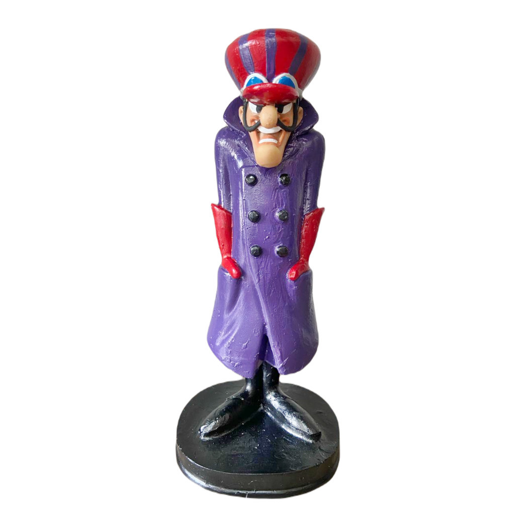 Boneco Dick Vigarista Corrida Maluca Decorativo Em Resina 20cm