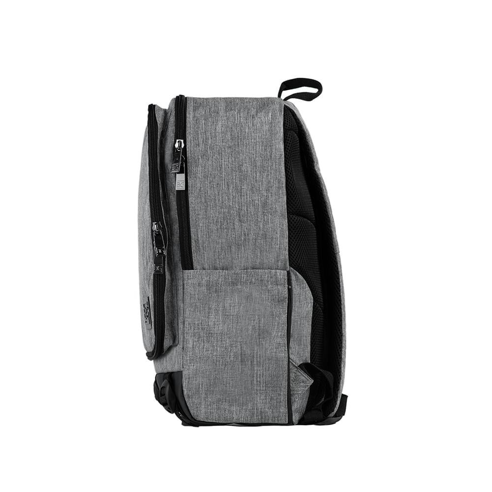Mochila Masculina Executiva Para Notebook City Block Cinza — imagem 2 de 2