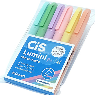 Marca Texto Lumini Pastel CiS - 6 Cores em Oferta na Shopee