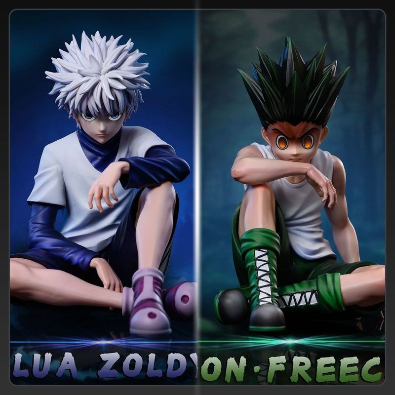 Hunter x Gon Freecss Anime Noodle Stopper Killua Zoldyck Action Figure Modelo Brinquedos hisoka em Oferta na Shopee