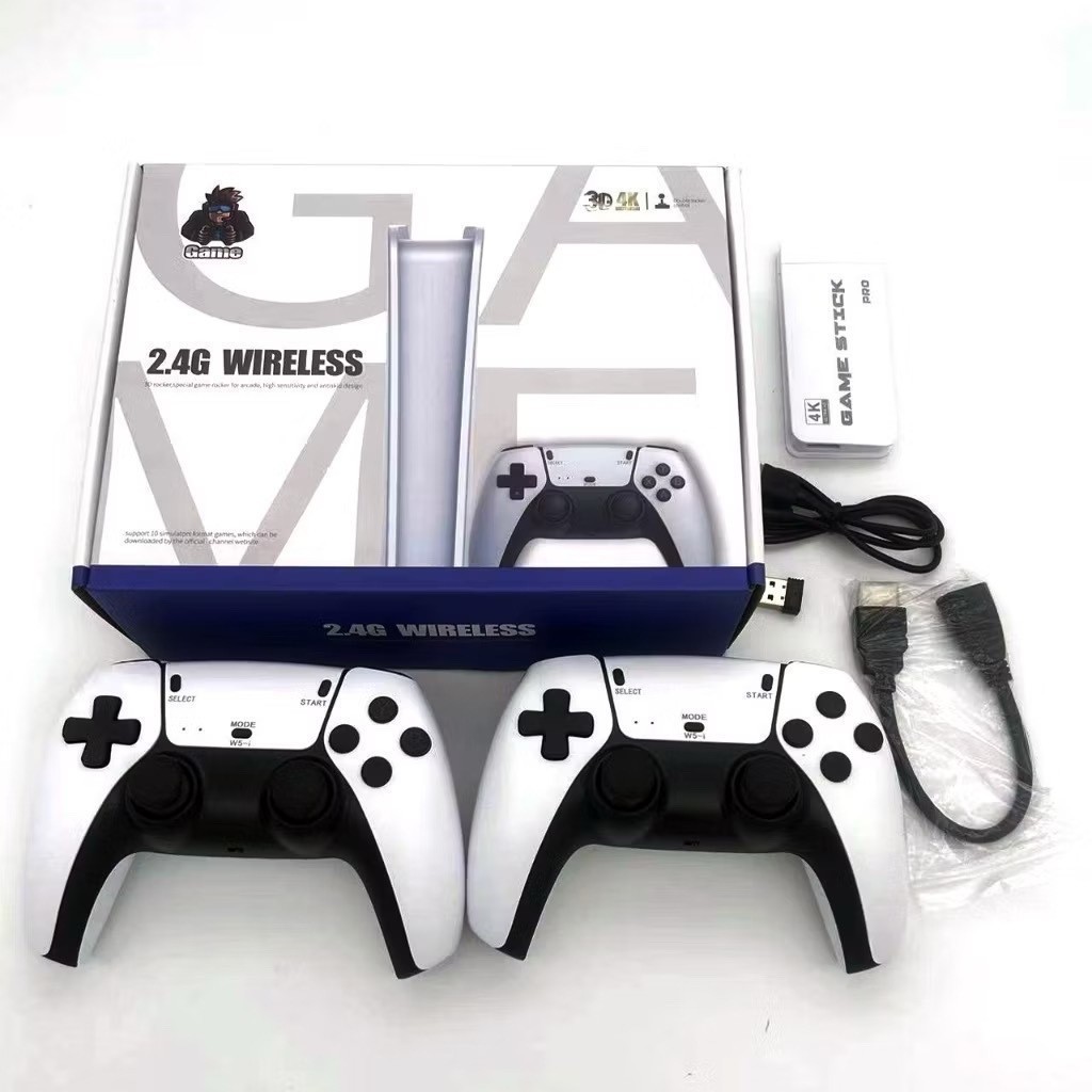 Game Stick M15 Pro 4k 64GB com 2 controles sem fio +20.000 jogos Su