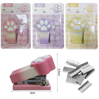 Mini Grampeador Patinha de Gatinho Com 400 Grampos Para Escritório Escola em Oferta na Shopee