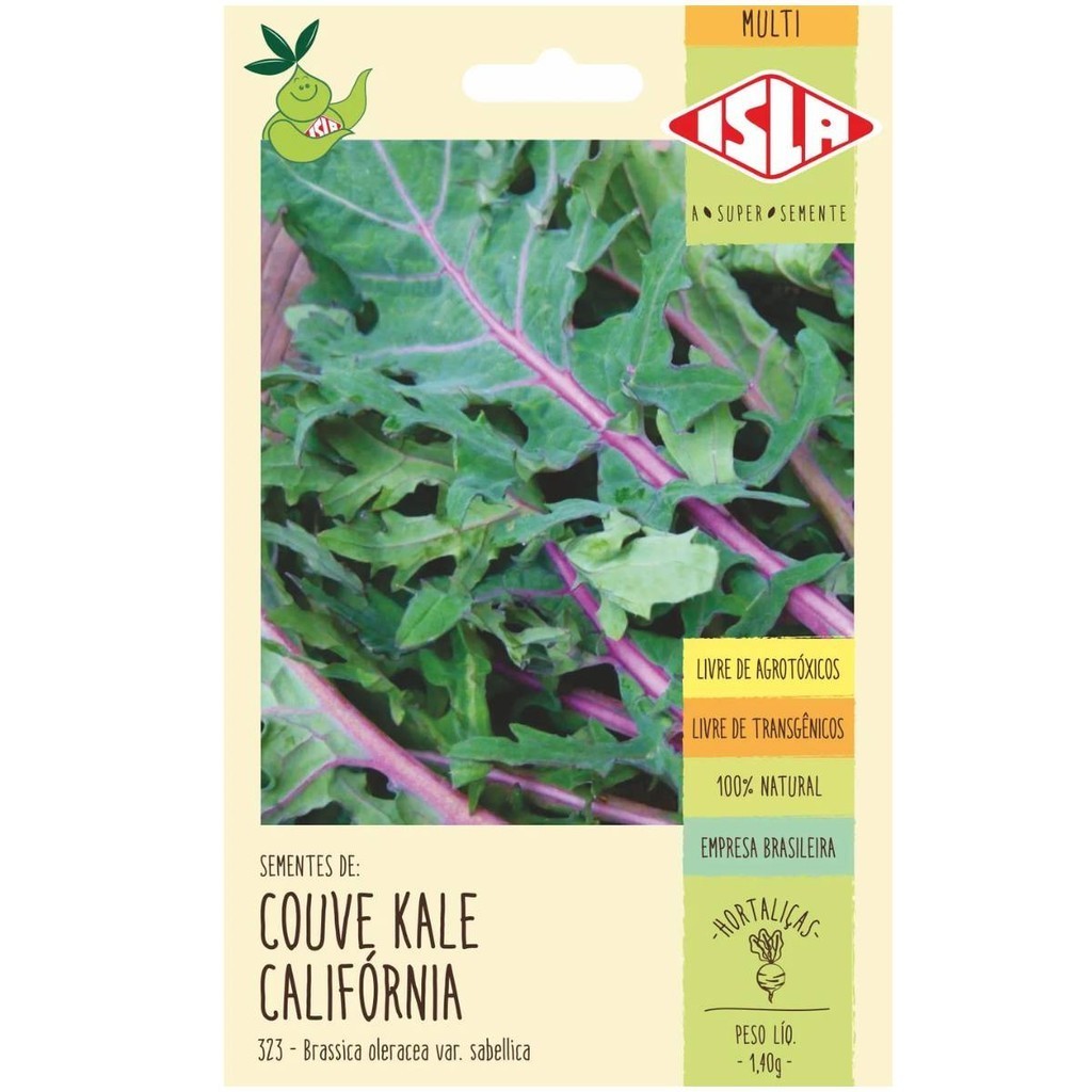 Sementes de Couve Kale Califórnia ISLA em Oferta na Shopee