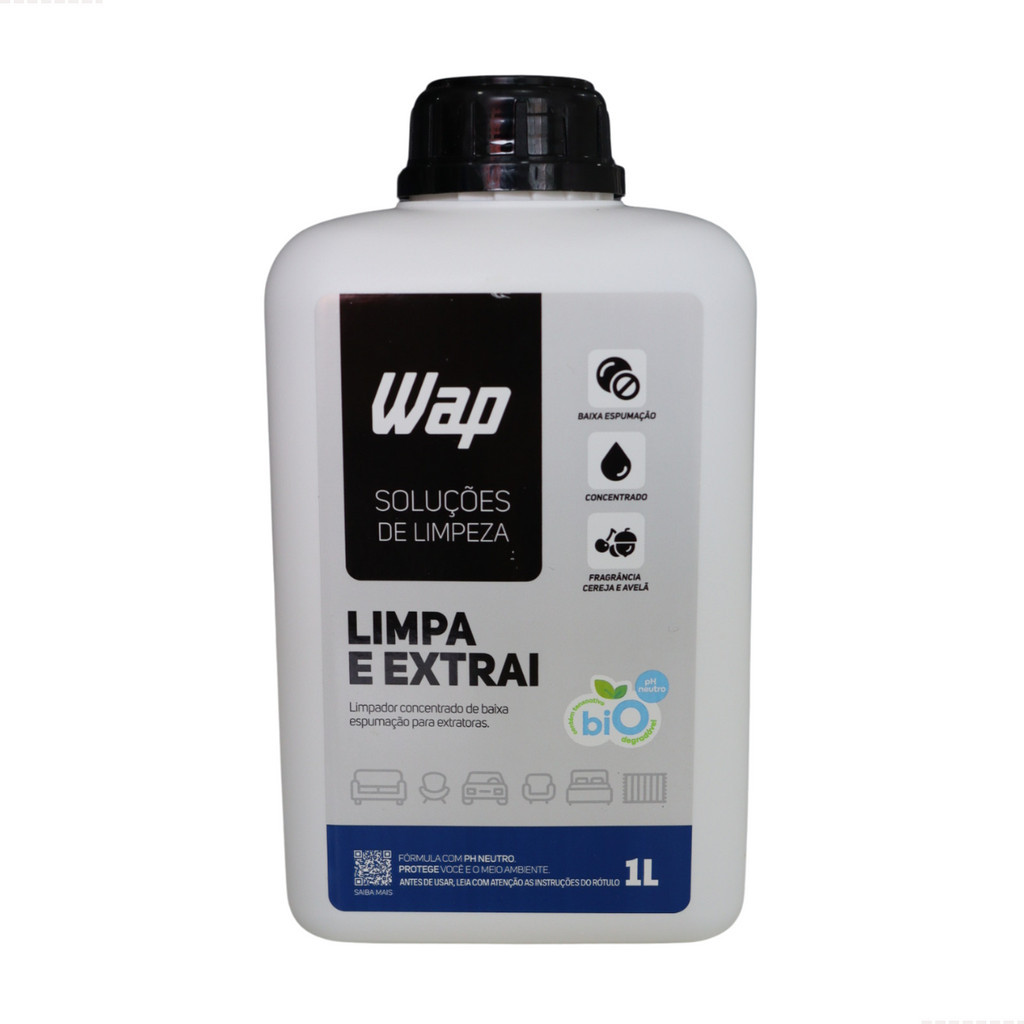 Limpador Detergente Para Extratora Limpa e Extrai 1L Wap