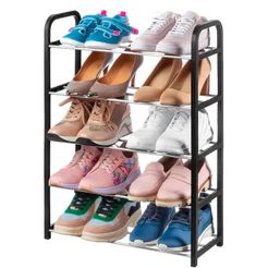 Sapateira Organizador De 5 Prateleiras Desmontável Multiuso Estante Vertical 10 pares sapatos