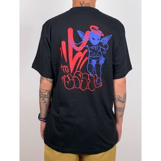Camiseta Masculina 100% Algodão 30.1 30.1 em Algodão 30.1 Chronic Anjo Balaclava Moda Streetwear Envio Já