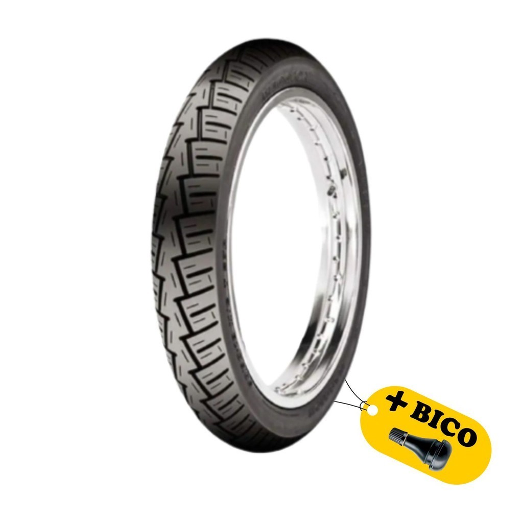 Pneu Para Moto Winner 80/100-14 Traseiro Maggion Para Uso Sem Câmara + 1 Válvula de Brinde