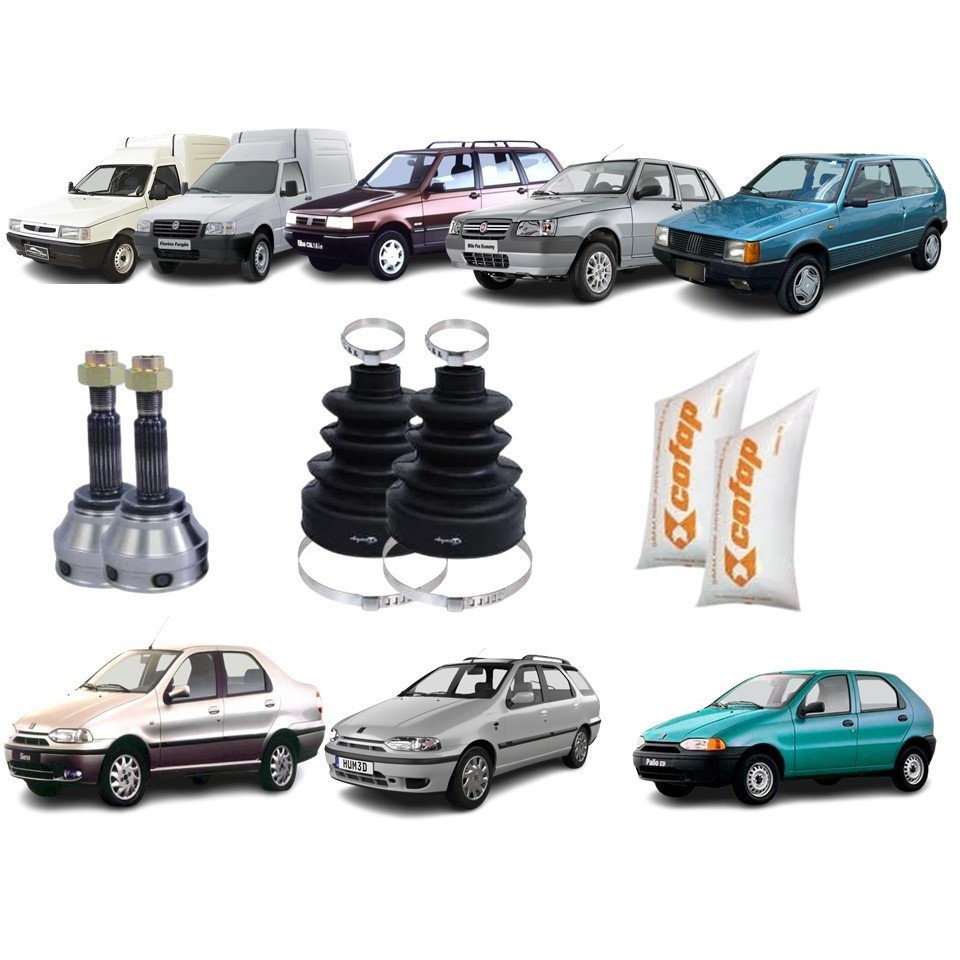 Par Homocinética Fiat Fiorino Palio Uno Siena 1990 a 2013 - Spare Parts and Accessories for Vehicles