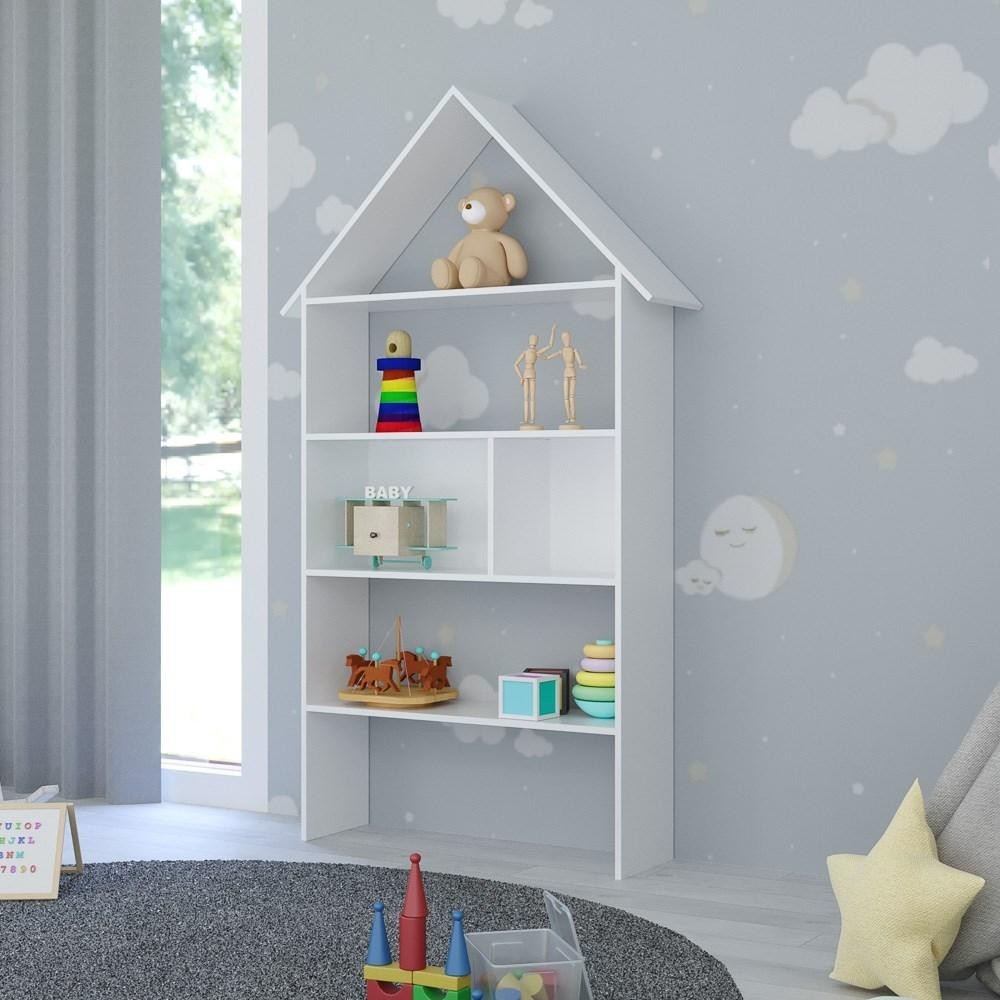 Estante Organizadora de Brinquedos Casinha Infantil Nicho Candy L03 Branco - Mpozenato - Home & Living