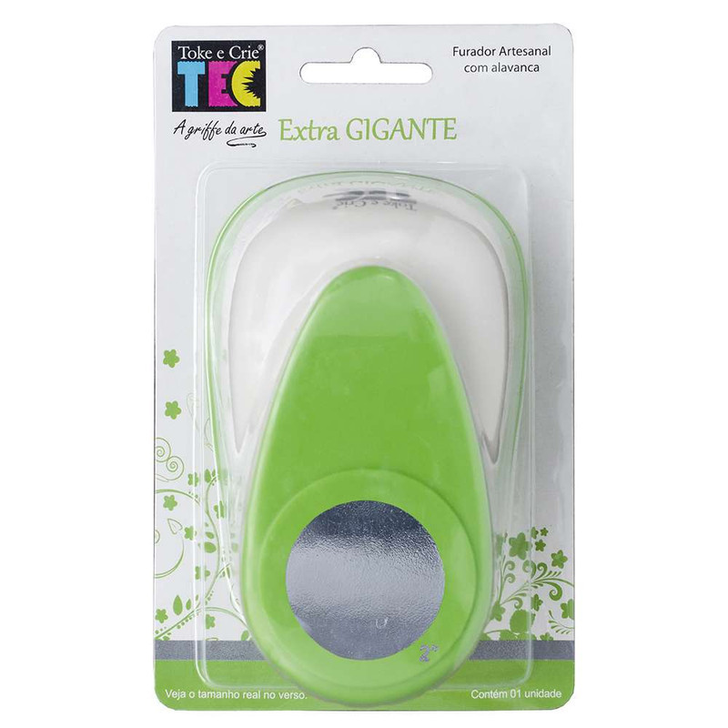 Furador Extra Gigante Círculo 50mm Toke E Crie - 7712 - FEGA004 Furador Extra Gigante Círculo 50mm Toke E Crie - 7712 - FEGA004