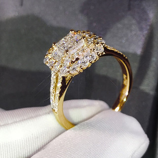 S925 Sterling Silver Zircon Ring Jóias de Moda Simples Anel de Casamento Feminino Anel de Casamento Feminino Presente em Oferta na Shopee