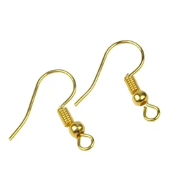 Base Para Brinco Anzol Dourada 20*18mm 100pcs