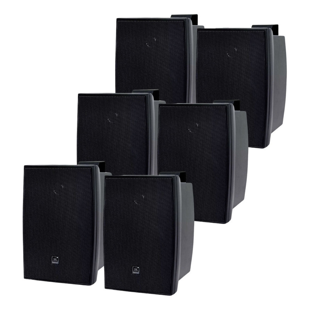 Kit 6 Caixas de Som Acústica JBL C321P Passiva Preta - 30 Watts RMS em Oferta na Shopee