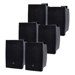 Kit 6 Caixas de Som Acústica JBL C321P Passiva Preta - 30 Watts RMS