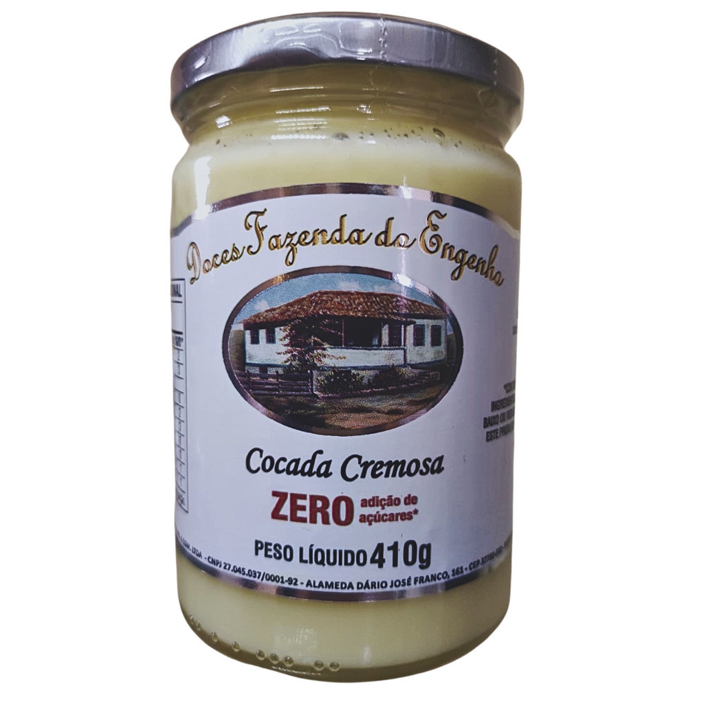 Cocada cremosa Diet Fazenda do Engenho- 0 Adição de Açúcares
