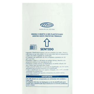 Protetor térmico papel couchê 360x230mm 170g Menno