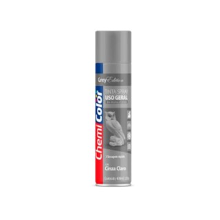 Tinta Spray Brilhante Cinza Claro 400ml - Chemicolor em Oferta na Shopee