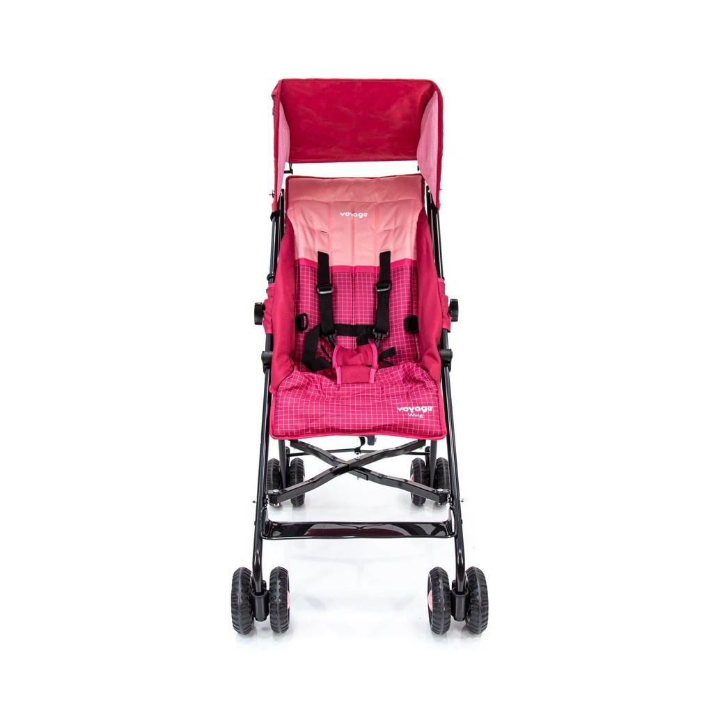 Carrinho de Bebê Passeio Compacto Wing Rosa - Voyage em Oferta na Shopee