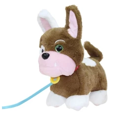 Brinquedo Pelúcia Walking Petz Buldogue que Late, Anda e Abana o Rabo com Pilhas Inclusas Multikids - BR1874