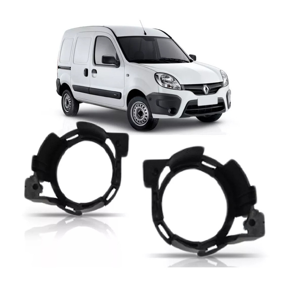 Par Suporte Farol De Milha Auxiliar Kangoo 2015 2016 2017