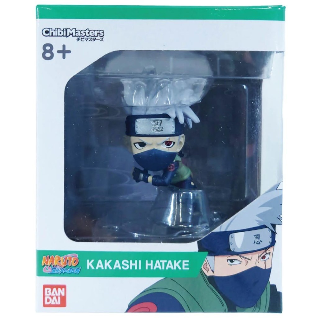 Naruto Bandai Boneco Chibi Master Kakashi Colecionavel Figura De Ação Action Figure