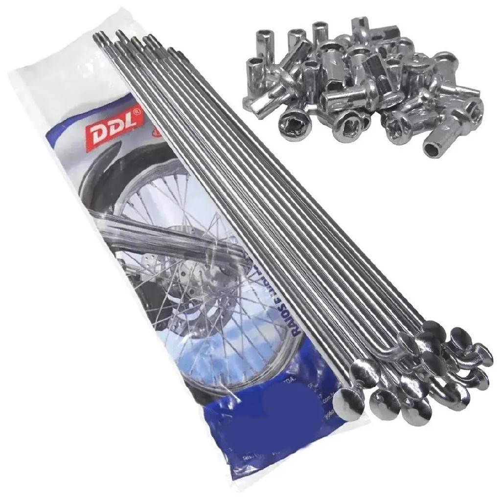RAIO CROMADO AÇO PARA RODA CRF250F HONDA TRASEIRO 4MM DDL 36 RAIOS