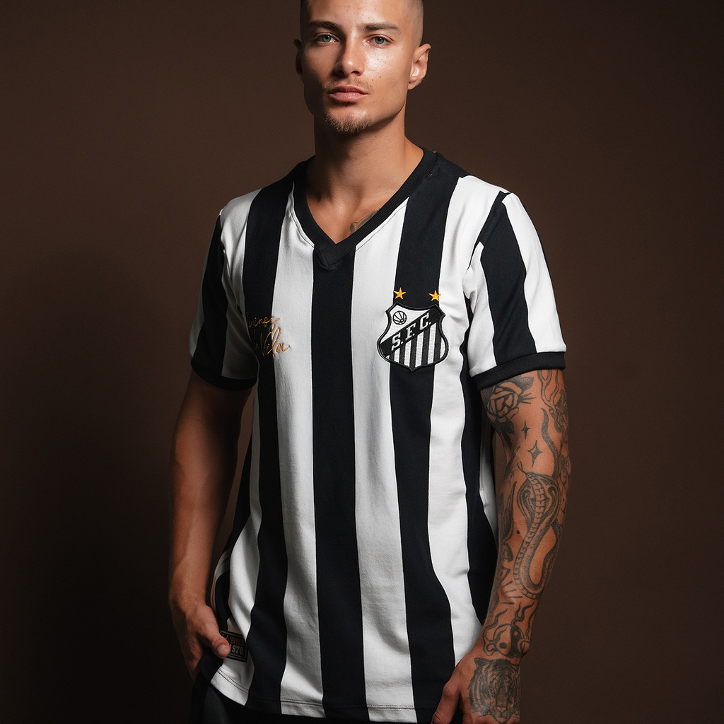 Camisa Santos 1978 Listrada Oficial em Oferta na Shopee