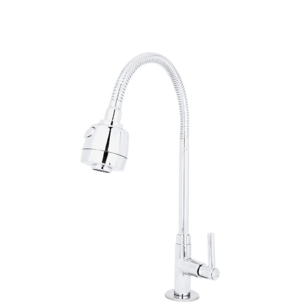 Torneira Gourmet Pia Cozinha de Metal com Jato de 2 saídas (Chuveiro e Jato) bancada
